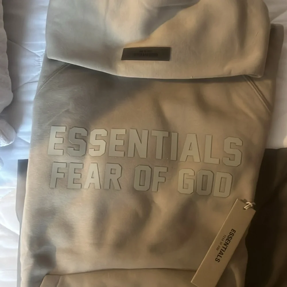 Fear of God ESSENTIALS Gray Bonded Hoodie Seal NWT!